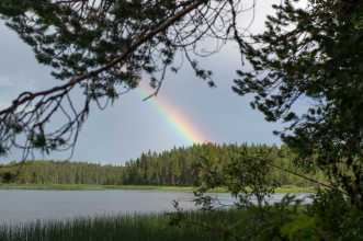 Радуга над рекой